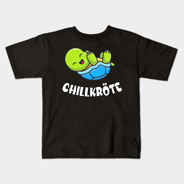 Chillkröte lustige Schildkröte Kids T-Shirt by Foxxy Merch